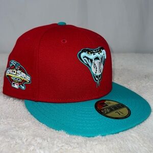 NWT New Era Arizona Diamondbacks Captain Planet 2.0 2001 WS Sidepatch Fitted Hat